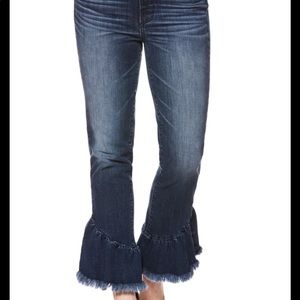 Paige Ruffle Ankle Denim